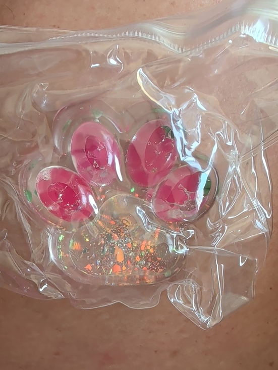 Other - Pink Paw-Shaped Gel Taba Squishy Unbranded